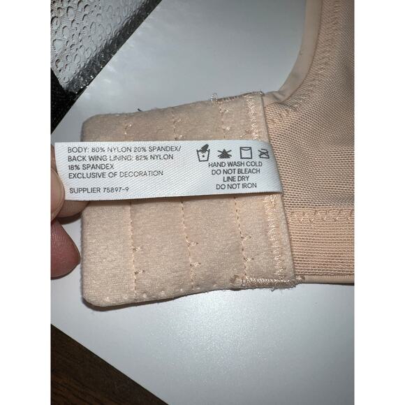 42C Liz Claiborne Bra Cool & Calm Full Coverage T-Shirt Underwire Peach New - Picture 5 of 7